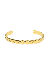 21Jewelz Open hartjes bangle - goud