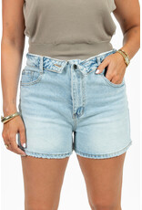 21Jewelz Jeans short met omgeslagen tailleband - blauw