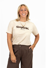 21Jewelz T-shirt "Simplicité" - beige/bruin