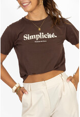 21Jewelz T-shirt "Simplicité" - bruin/beige