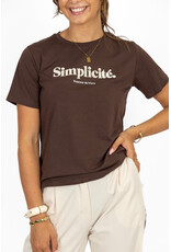 21Jewelz T-shirt "Simplicité" - bruin/beige