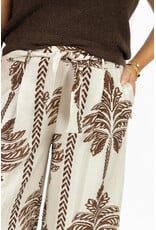 21Jewelz Pantalon met strik & palmboomprint - ecru