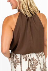 21Jewelz Halter top met strik - bruin