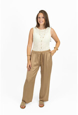 21Jewelz Satijn-look pantalon met koordje - beige