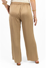 21Jewelz Satijn-look pantalon met koordje - beige