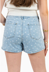 21Jewelz Denim skortje met stippen - blauw