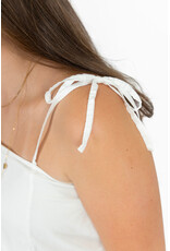 21Jewelz Ballon topje met spaghettibandjes - wit