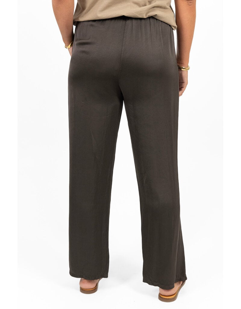 21Jewelz Satijn-look pantalon met koordje - bruin