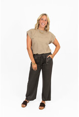21Jewelz Satijn-look pantalon met koordje - bruin