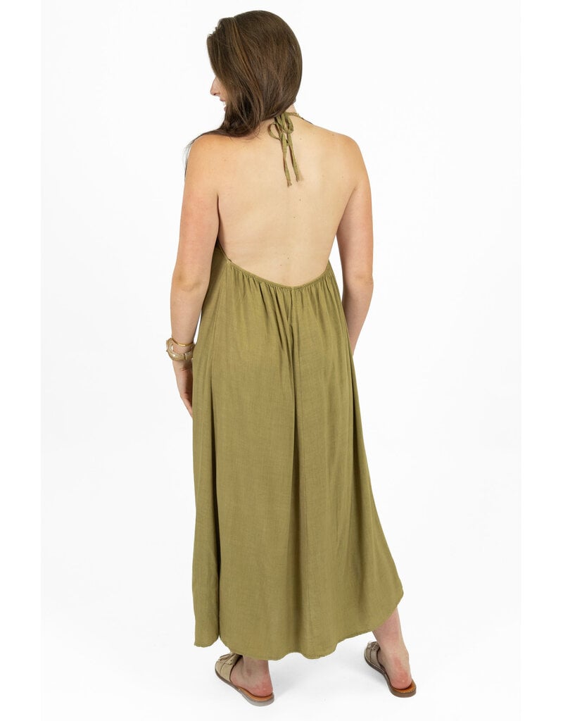 21Jewelz Halter jurk met strikdetail - groen