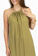 21Jewelz Halter jurk met strikdetail - groen