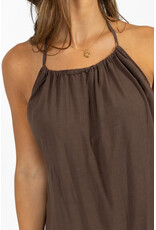 21Jewelz Halter jurk met strikdetail - bruin