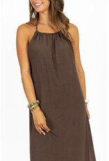 21Jewelz Halter jurk met strikdetail - bruin