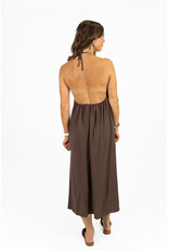 21Jewelz Halter jurk met strikdetail - bruin