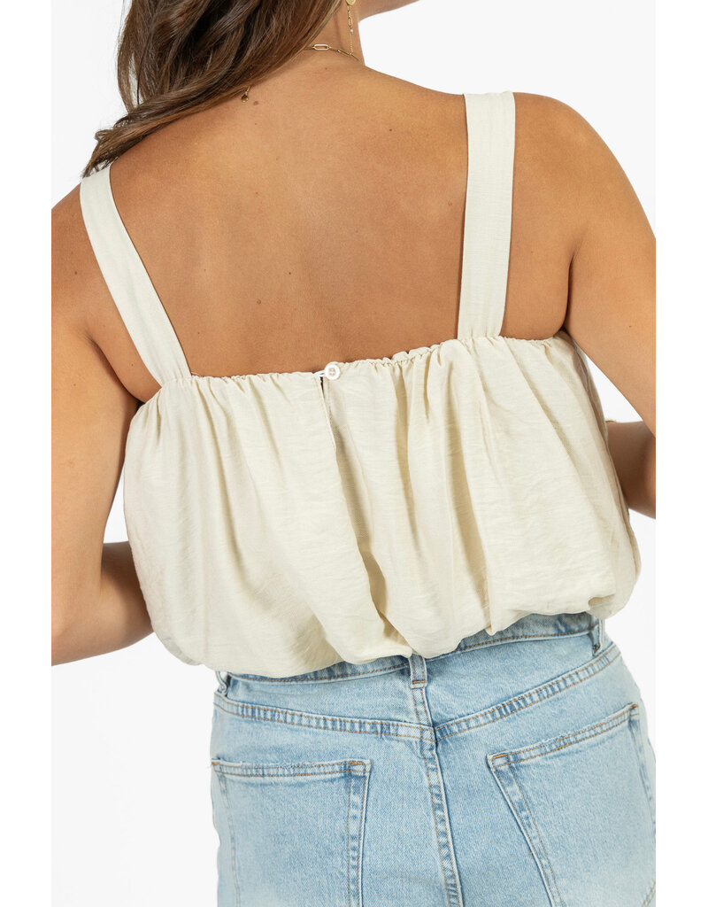 21Jewelz Top met pofeffect - ecru