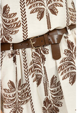 21Jewelz Short met riem & palmboomprint - ecru