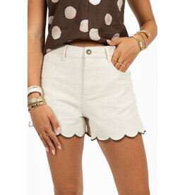 21Jewelz Shortje met zigzag zoom - ecru/bruin