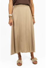 21Jewelz Satijn-look rok met elastische band - beige