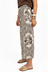 21Jewelz Wikkelrok met zomerse print - ecru/bruin