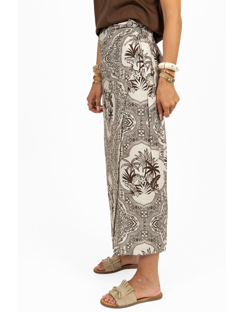 21Jewelz Wikkelrok met zomerse print - ecru