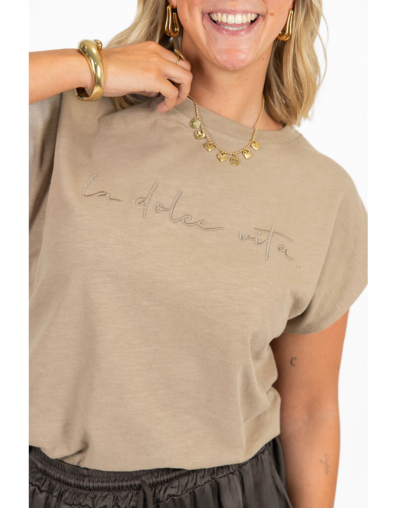 21Jewelz Top La dolce vita - beige
