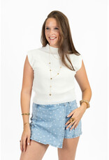 21Jewelz Basic zomer top - wit