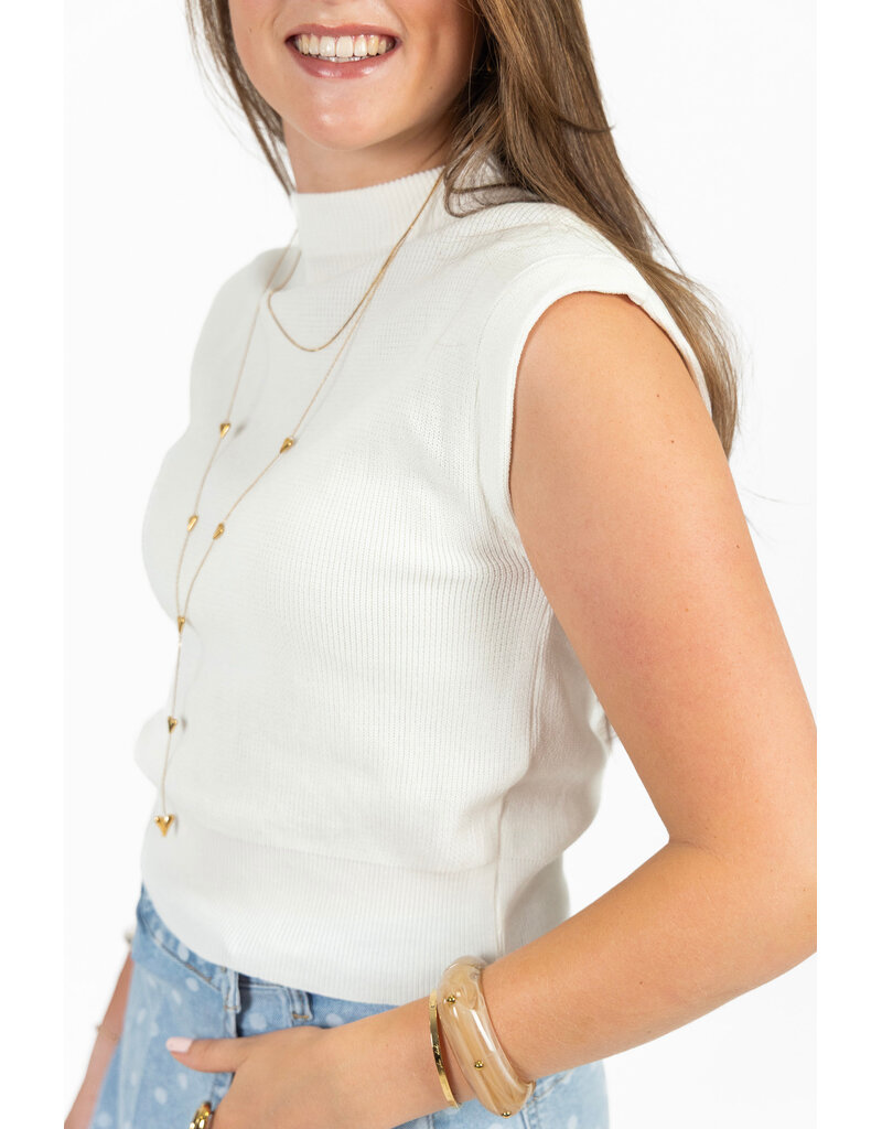 21Jewelz Basic zomer top - wit