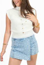 21Jewelz Basic zomer top - wit