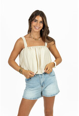 21Jewelz Jeans short met omgeslagen tailleband - blauw
