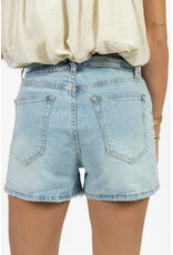 21Jewelz Jeans short met omgeslagen tailleband - blauw
