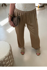 21Jewelz Satijn-look pantalon met koordje - beige