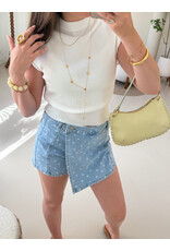 21Jewelz Basic zomer top - wit