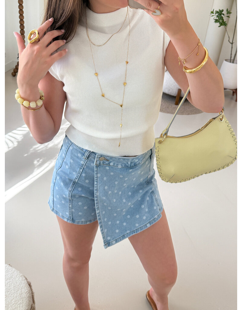 21Jewelz Basic zomer top - wit