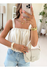 21Jewelz Top met pofeffect - ecru