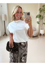 21Jewelz Mouwloze top met elastiek - wit