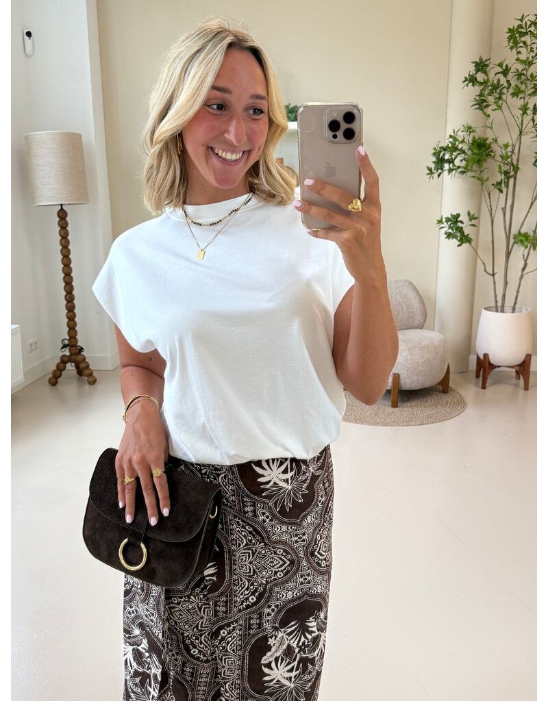 21Jewelz Mouwloze top met elastiek - wit