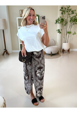21Jewelz Wikkelrok met zomerse print - bruin