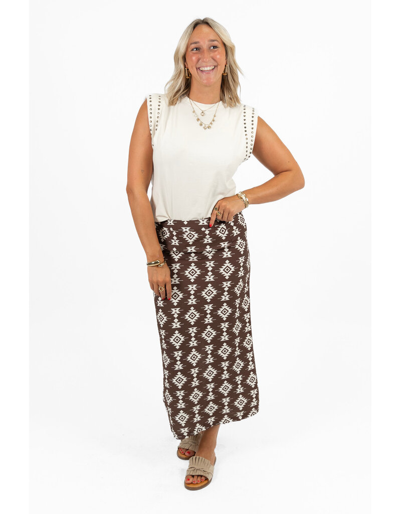 21Jewelz Mouwloze top met studs - ecru