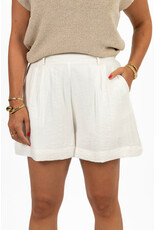 21Jewelz Effen linnenlook shortje - ecru