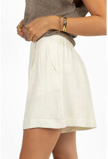 21Jewelz Effen linnenlook shortje - beige