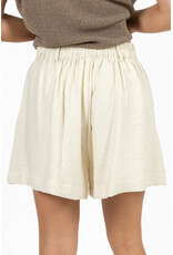 21Jewelz Effen linnenlook shortje - beige