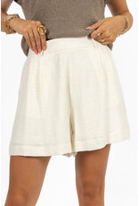 21Jewelz Effen linnenlook shortje - beige