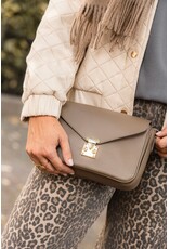21Jewelz Effen tas met gouden sluiting - Taupe
