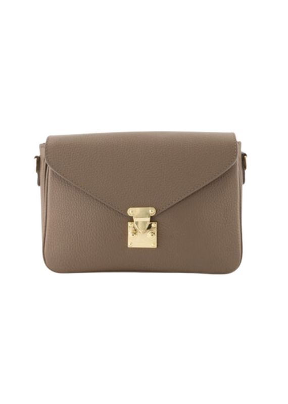 21Jewelz Effen tas met gouden sluiting - taupe