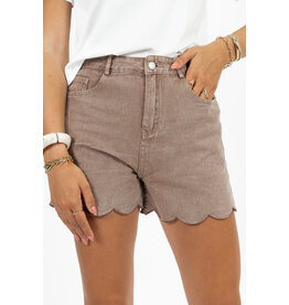 21Jewelz Shortje met zigzag zoom - washed bruin