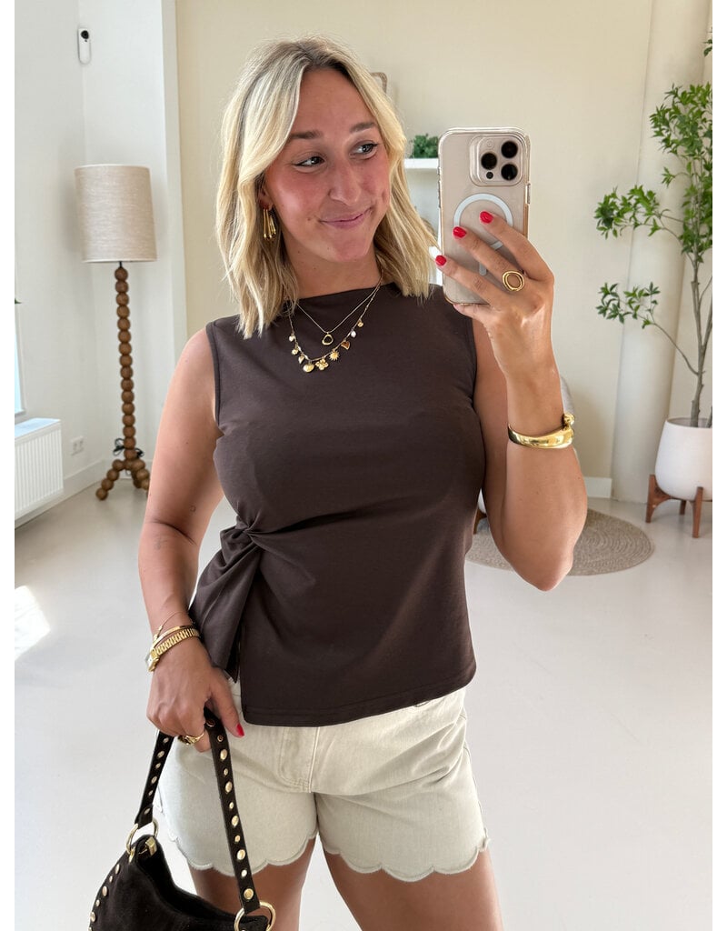 21Jewelz Shortje met zigzag zoom - ecru