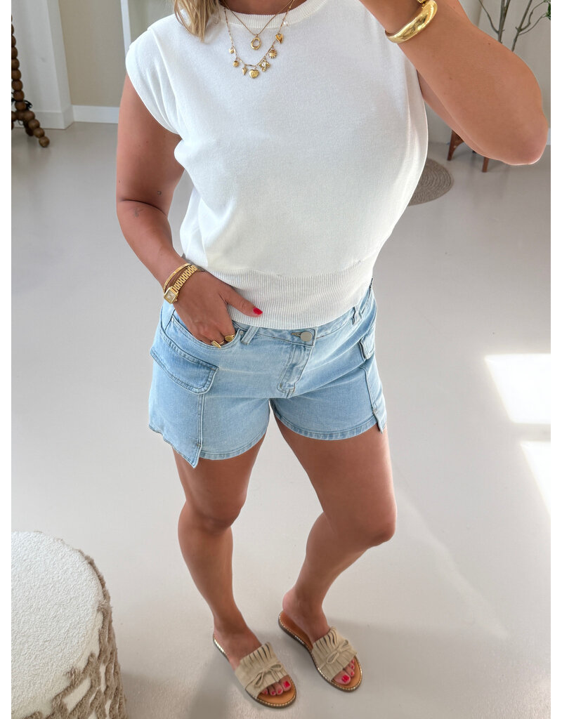 21Jewelz Short met zakken - lichtblauw