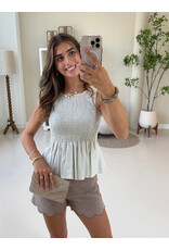 21Jewelz Gesmokte top - beige
