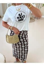 21Jewelz La dolce vita shirt - wit/bruin
