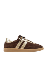Babouche Babouche | Sneaker Yoyo - dark brown/gold